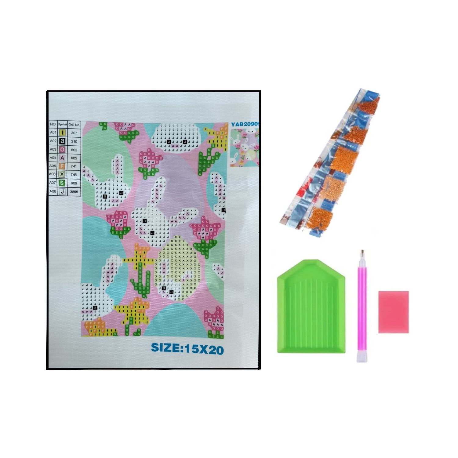 Алмазная мозаика Seichi Зайчики - фото 4