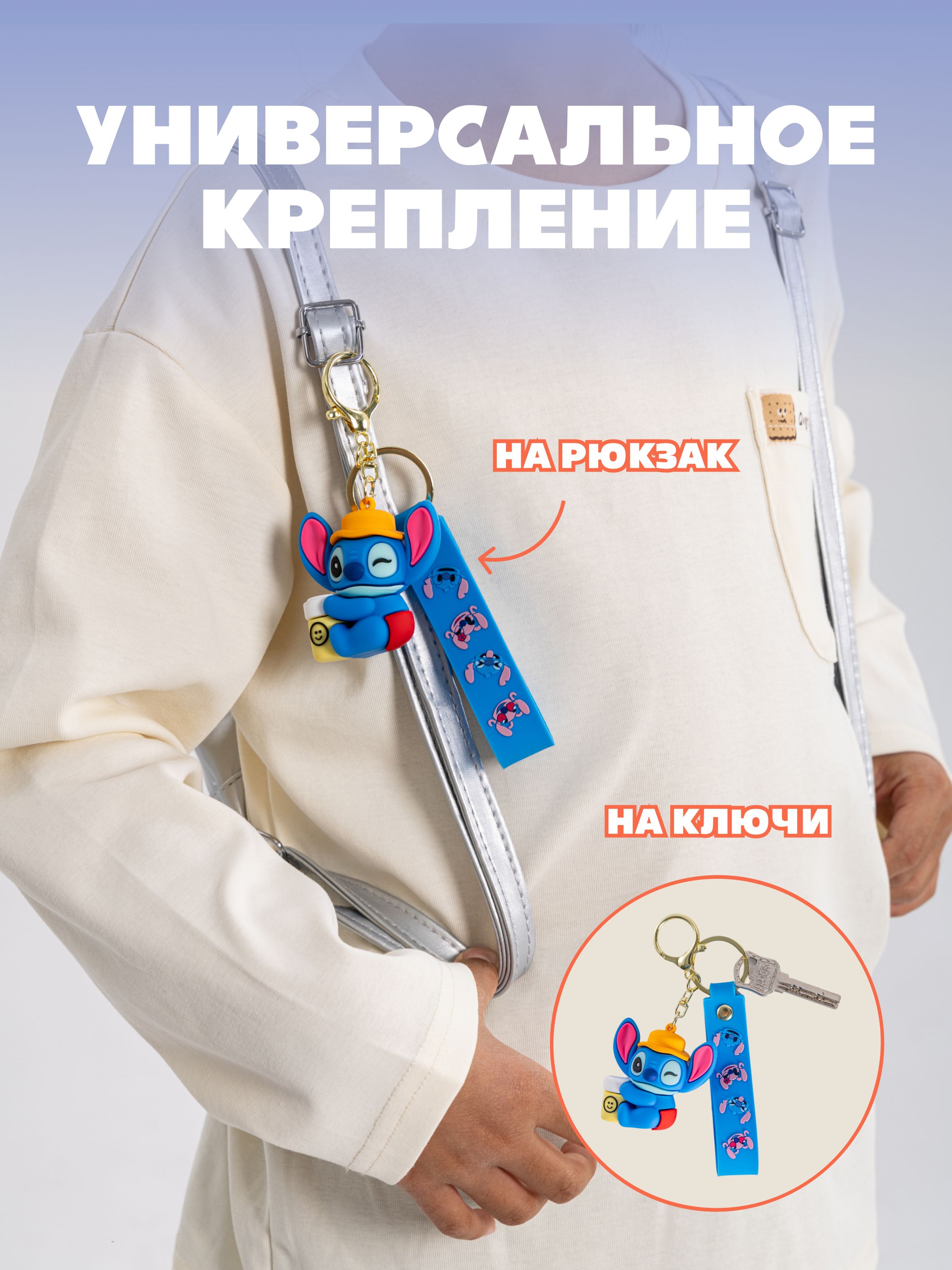 Мягкая игрушка Stitch в панамке - фото 4