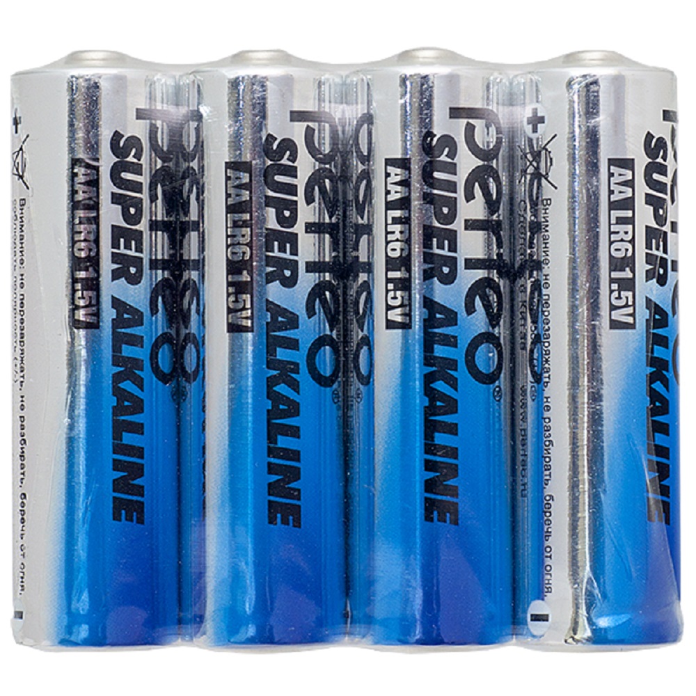 Батарейки Perfeo Super Alkaline щелочные АА 4 штуки - фото 1
