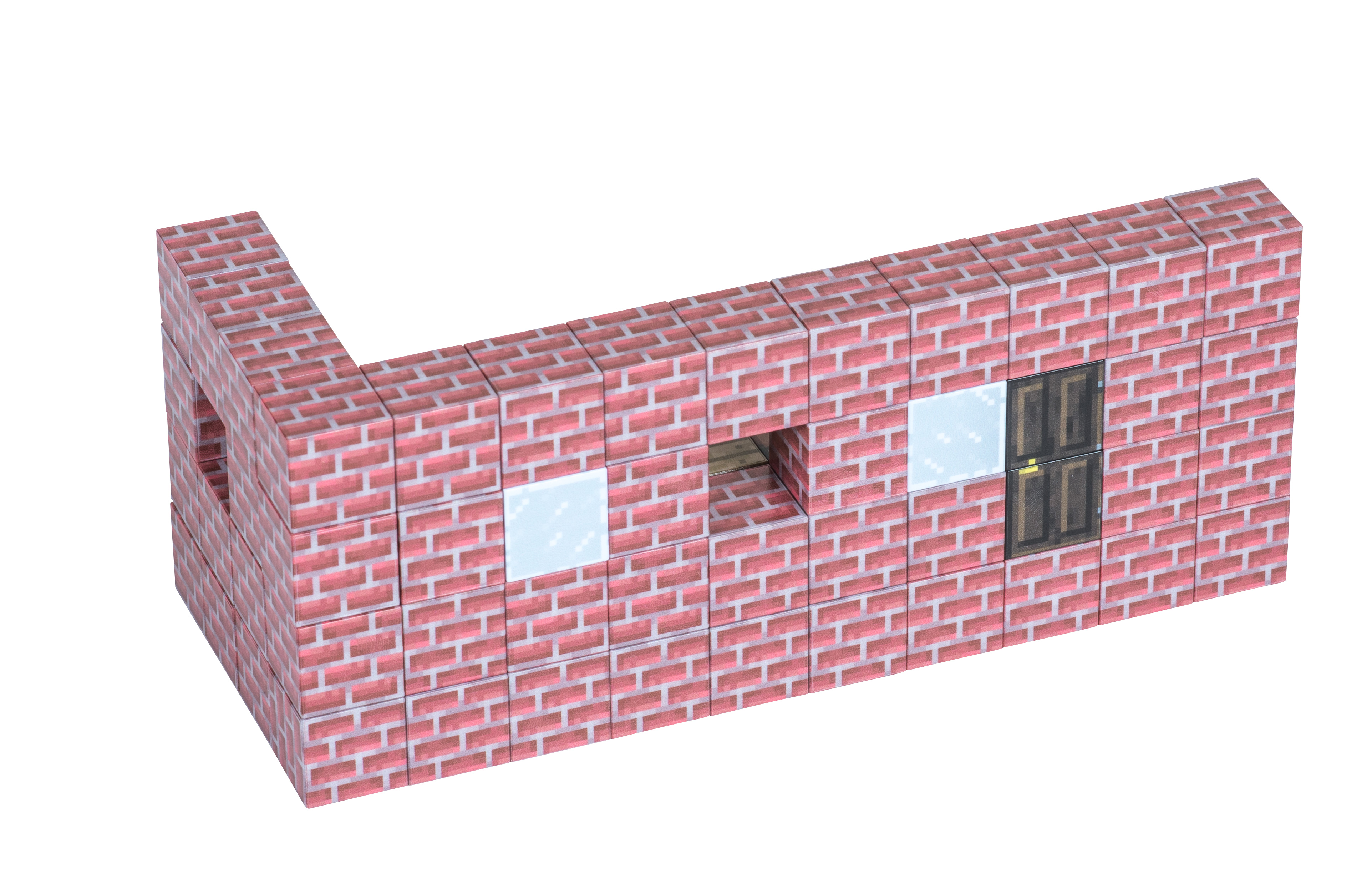 Конструктор Кабины из красного кирпича магнитный 84 дет. - фото 2