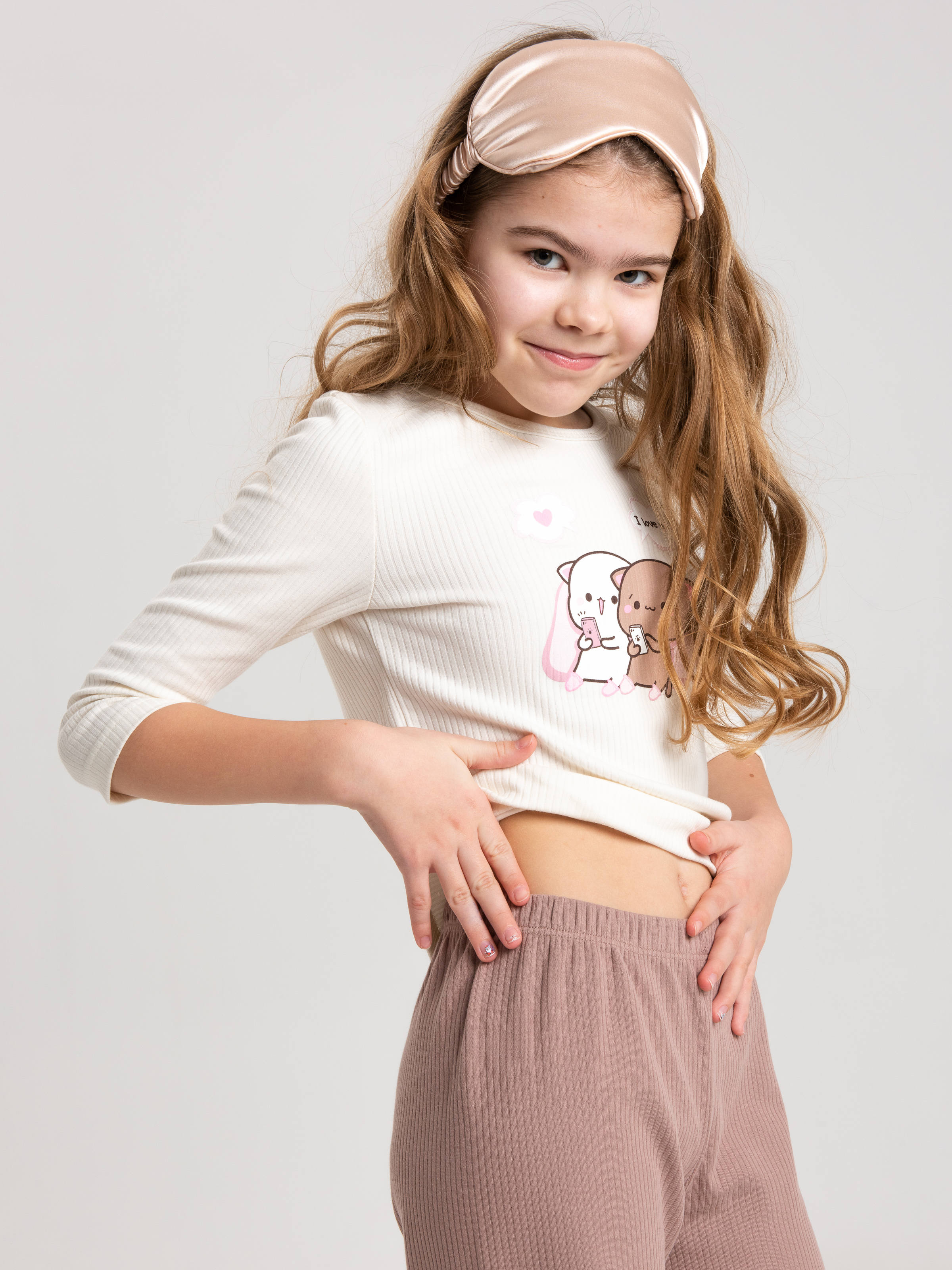 Пижама MiloTa КДЛ08/коричневый - фото 2