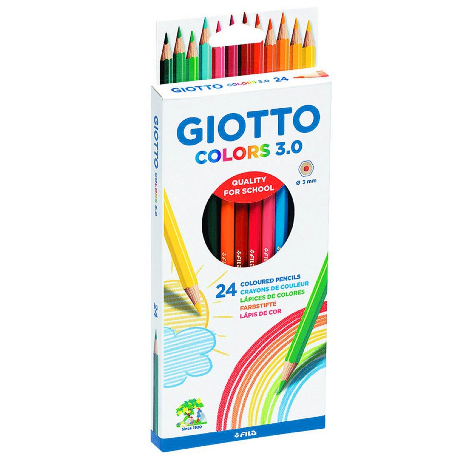 Карандаши цветные GIOTTO 24 шт. - фото 1