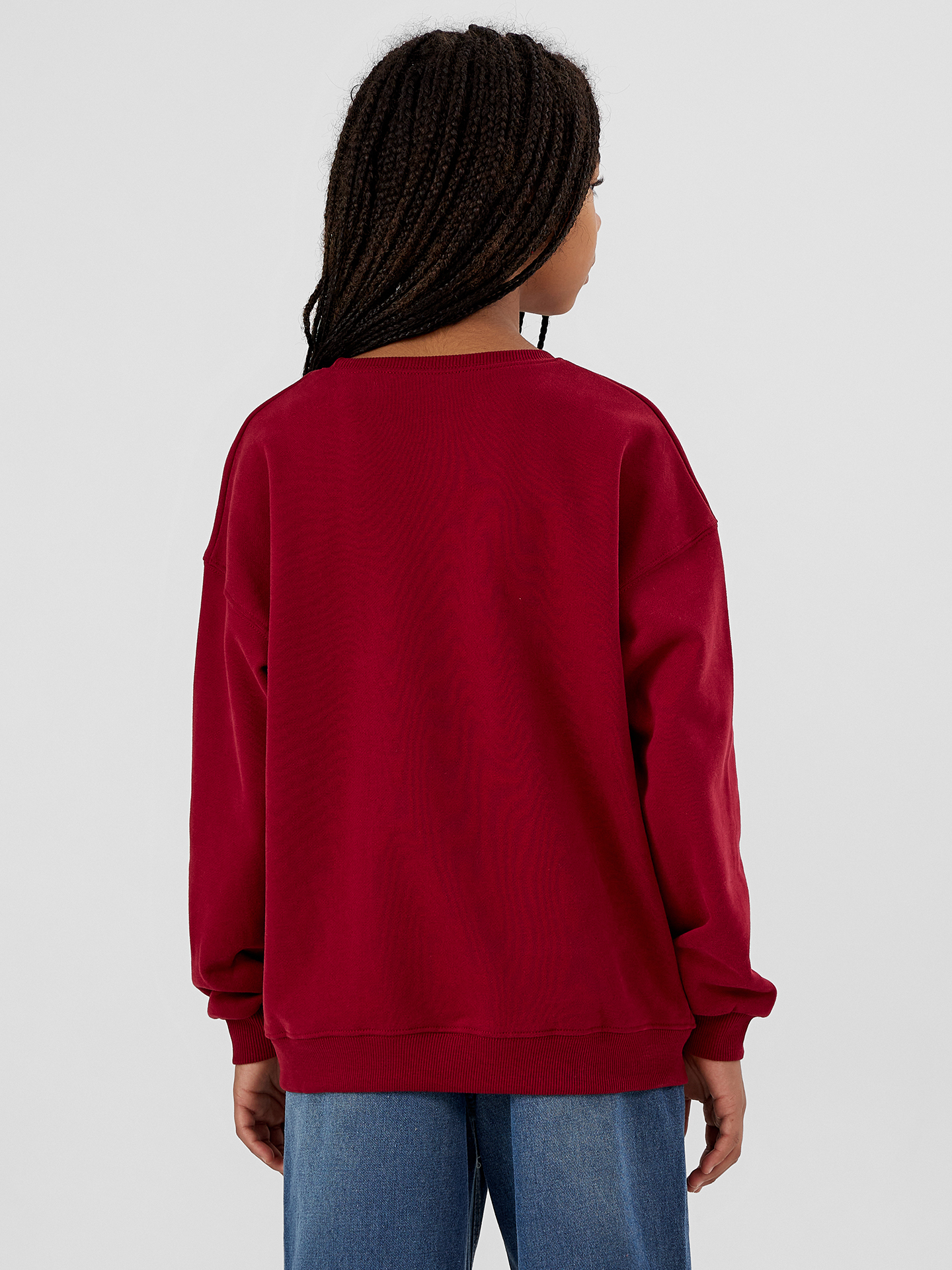 Свитшот Mark Formelle (Марк Формэль) 127940/вишневый +печать - фото 2