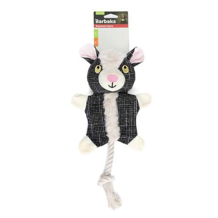 Игрушка для собак Barbaks Барашек Груня мягкий пищит шуршит 36*19см