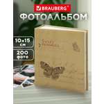 Фотоальбом Brauberg на 200 фото 10x15 семейный свадебный детский