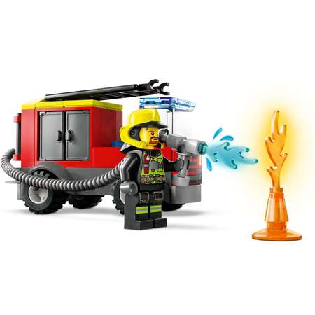 Конструктор LEGO City Пожарная часть и машина блочный