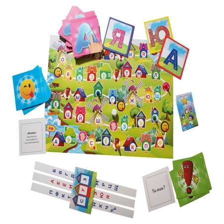 Настольная игра учимся читать Familygames Домики Знаний