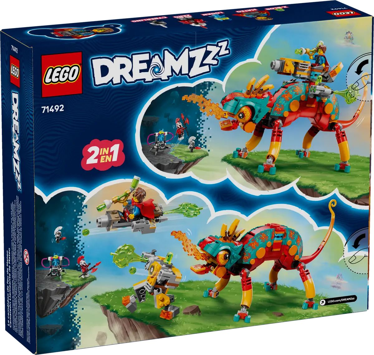 Конструктор LEGO DREAMZzz Огненный хамелеон Матео блочный - фото 6