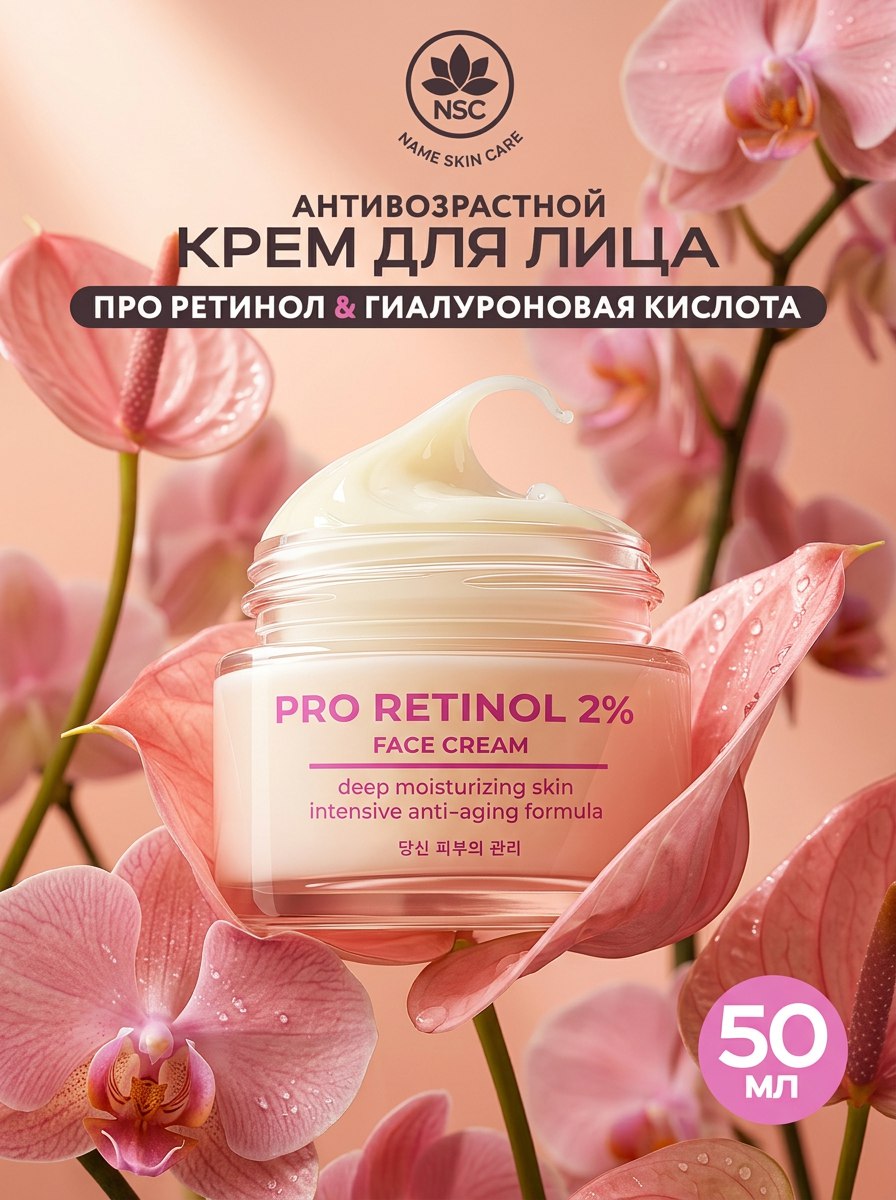 Крем NAME SKIN CARE для лица с ретинолом 50 мл - фото 1