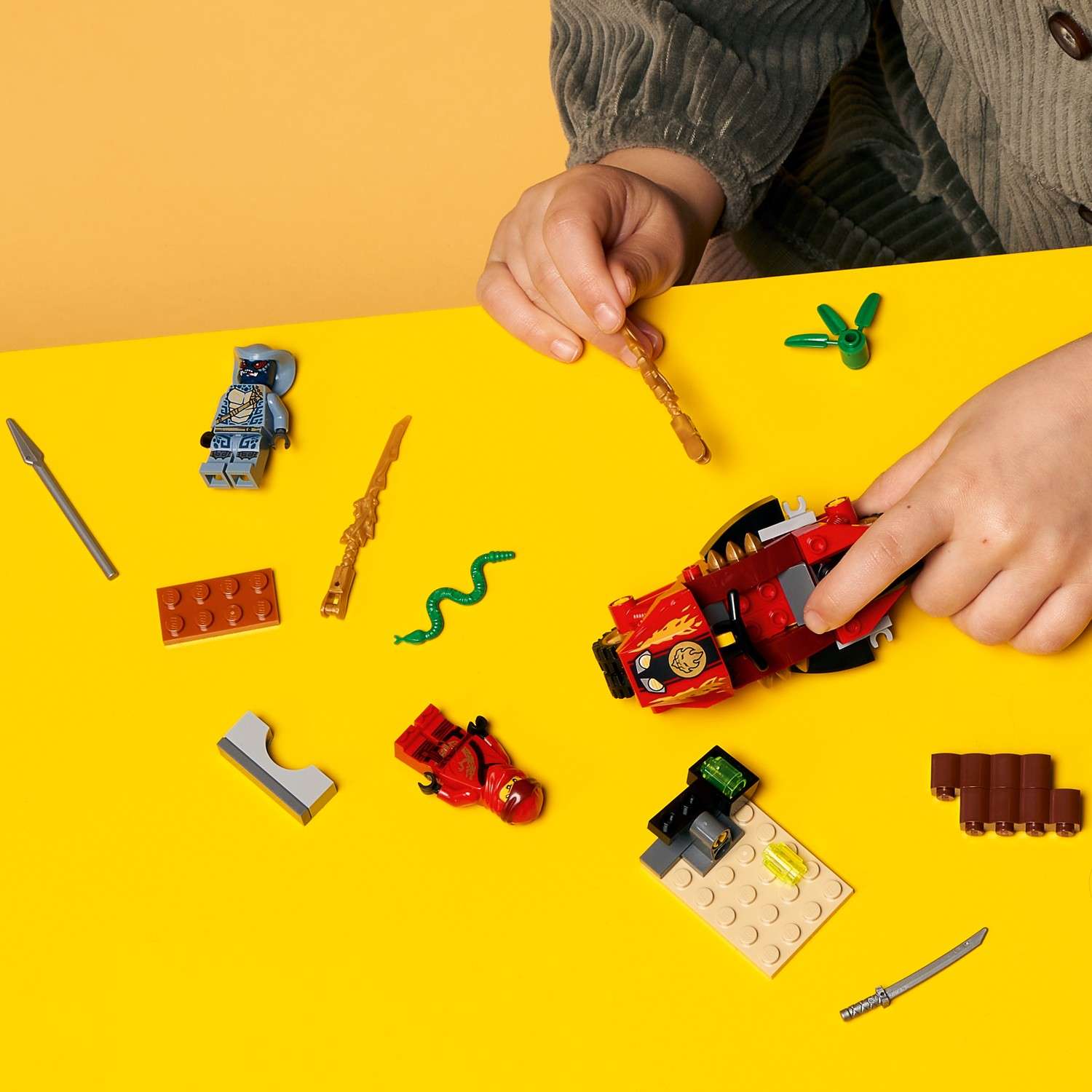 Конструктор LEGO NINJAGO Мотоцикл Кая блочный - фото 8