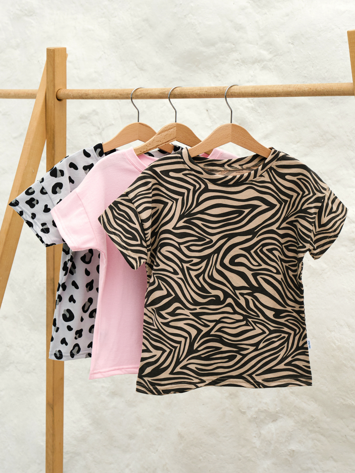 Футболка 3 шт Jelly Whale S23T01-Zbr-Leo-Pd - фото 1