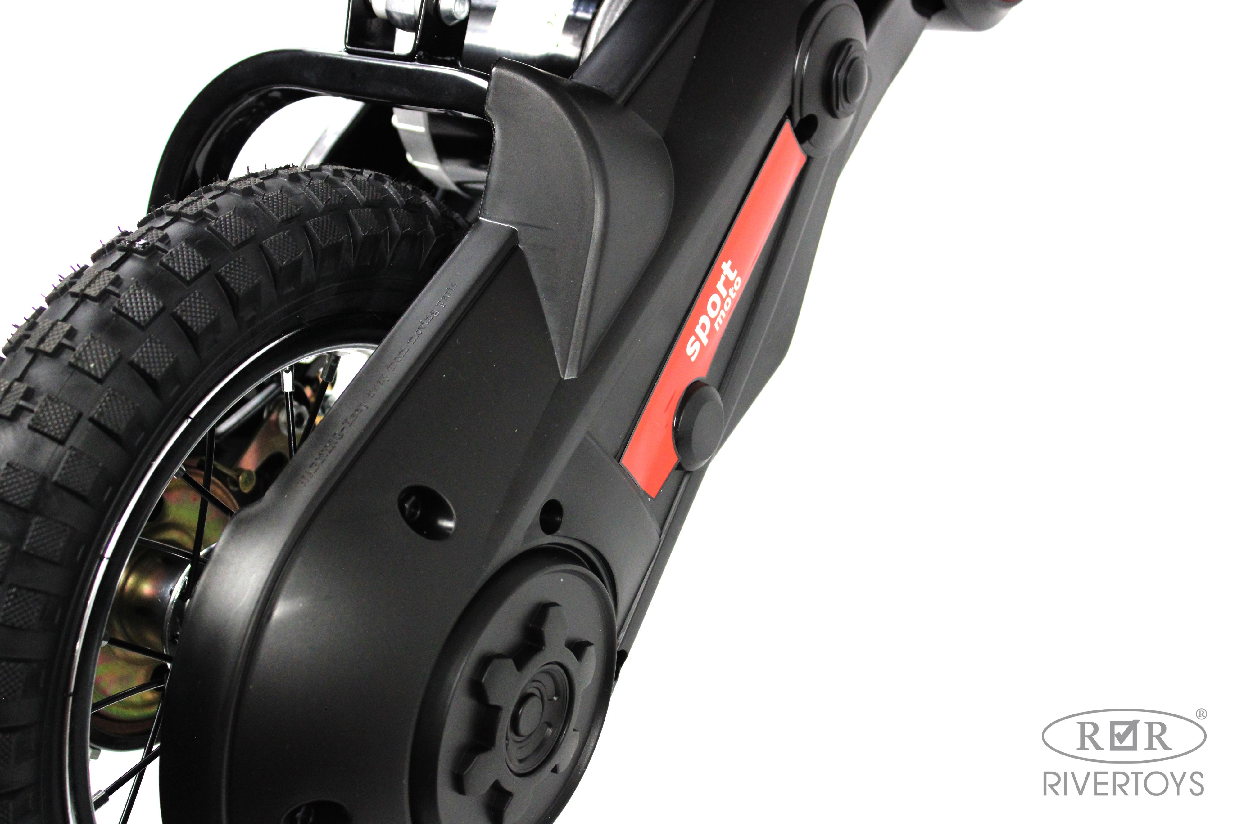 Электромотоцикл RIVERTOYS A005AA-MOTO-RED - фото 5