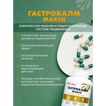 БАД Арт Лайф Гастрокалм Макси Для защиты желудка, 90 капсул