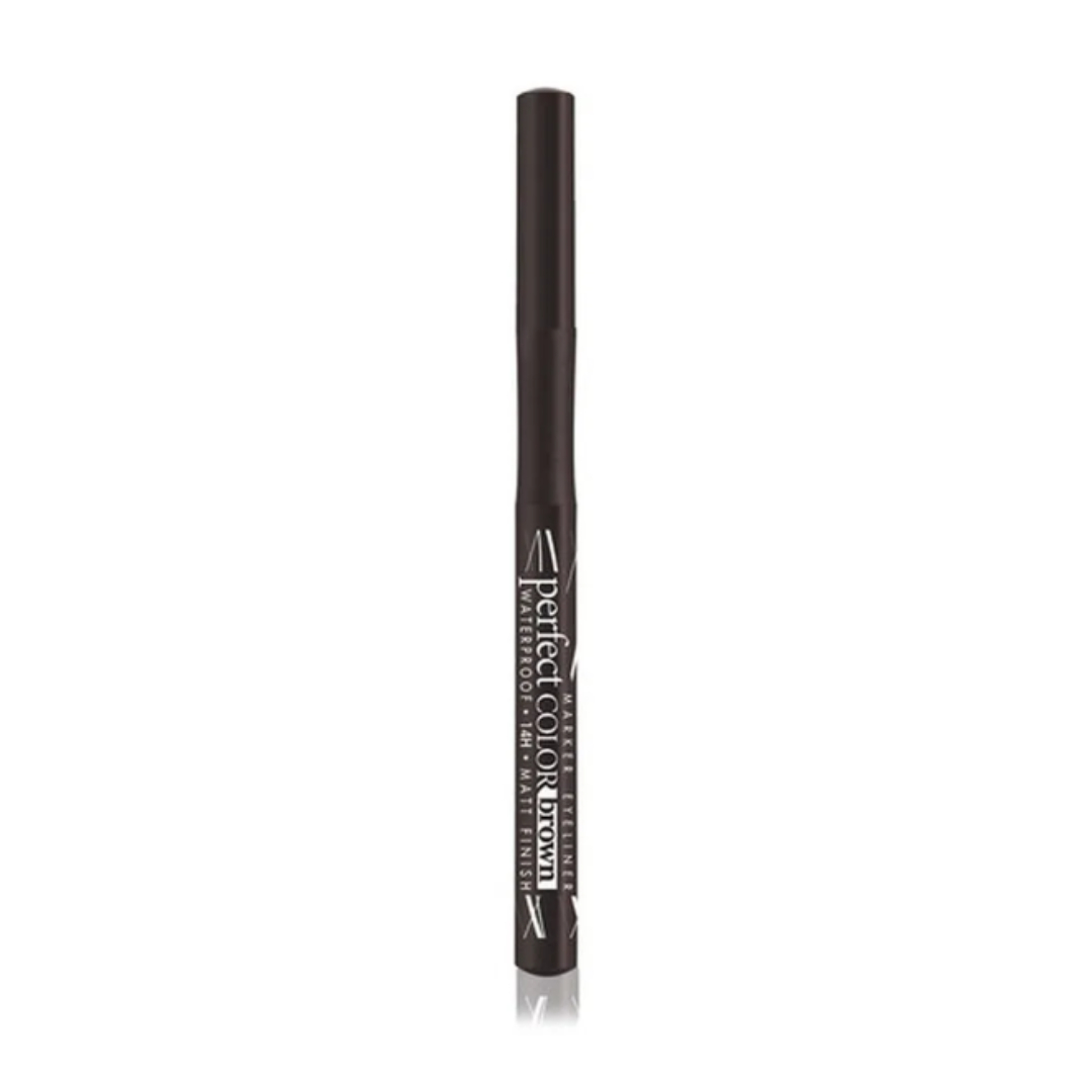 Подводка для глаз Luxvisage фломастер водостойкая perfect color 14h matt finish коричневая - фото 3