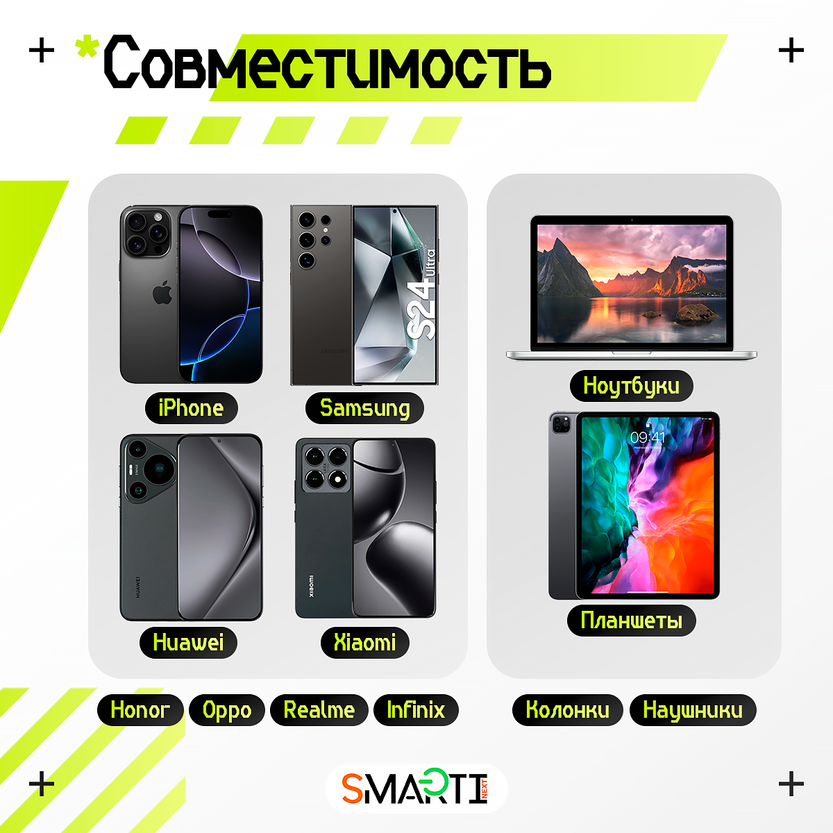 Кабель USB Type-C / USB Type-C SmartiNext для быстрой зарядки, 120Вт / 6А, 2 метра - фото 5