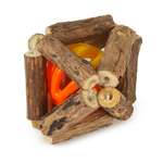 Игрушка для кошек Barbaks Сфера из палочек мататаби с погремушкой 6см