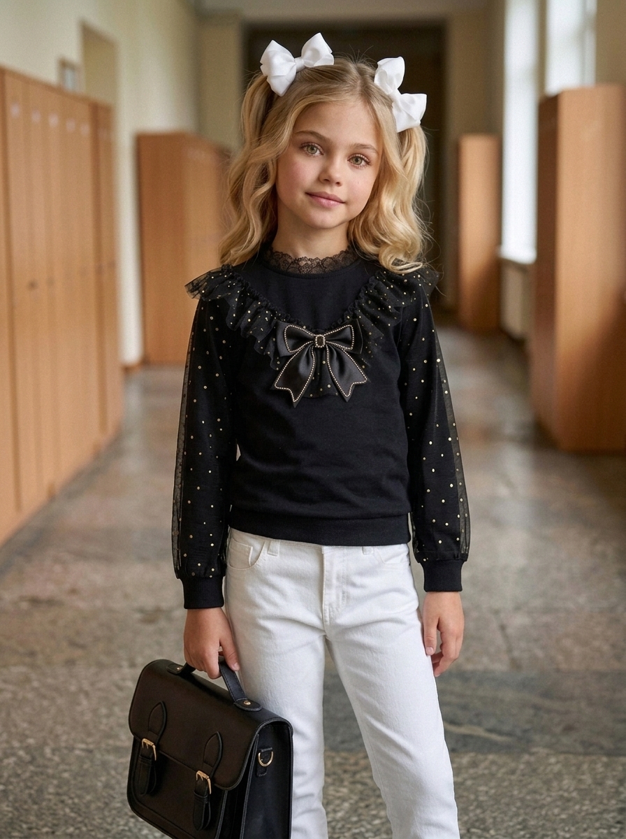 Блузка KATARINAKIDS БлузЧерн - фото 1