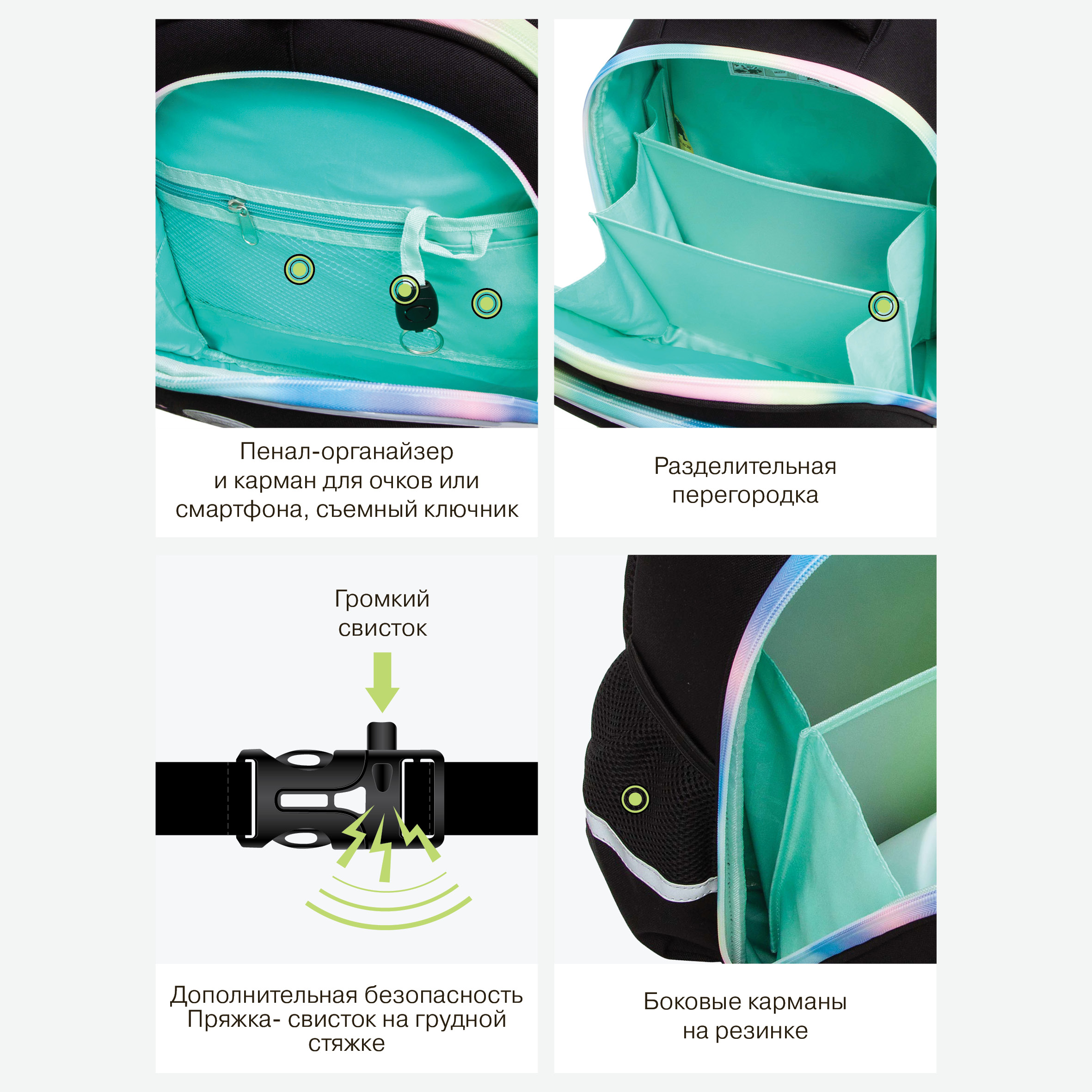 Ранец Grizzly Радуга - фото 10