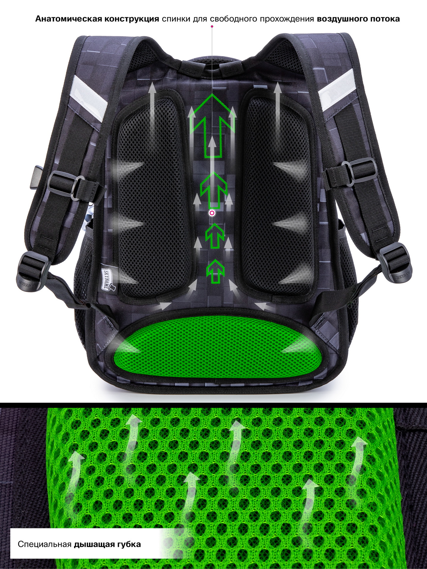 Рюкзак SkyName 1-4 класс, набор 4 в 1 - фото 12