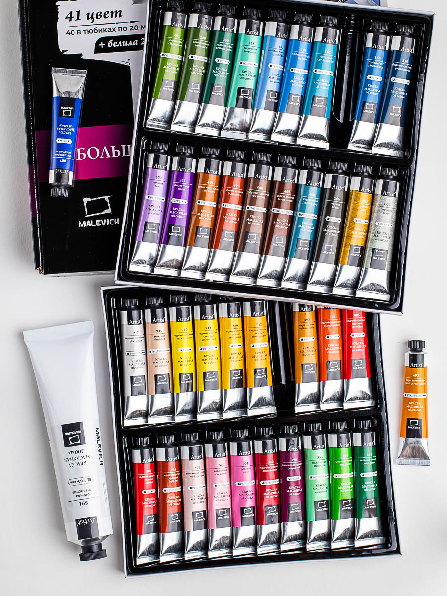 Краски масляные Малевичъ 40 цв. - фото 8