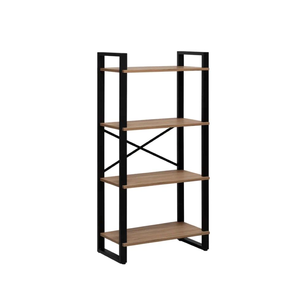 Стеллаж Leset Стилвуд 124 Черный/Дуб крафт золотой - фото 3