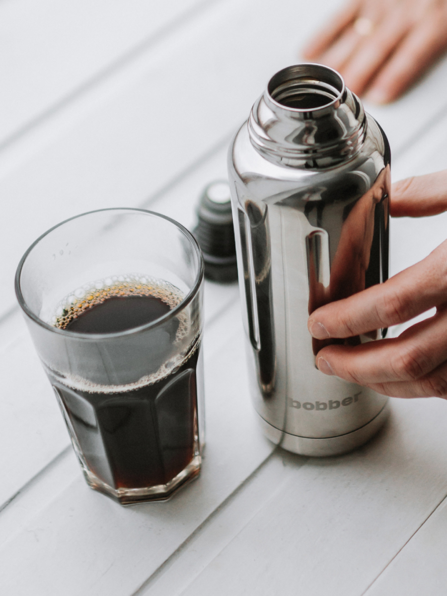 Термос 770 мл для напитков Flask Bobber зеркальный - фото 7