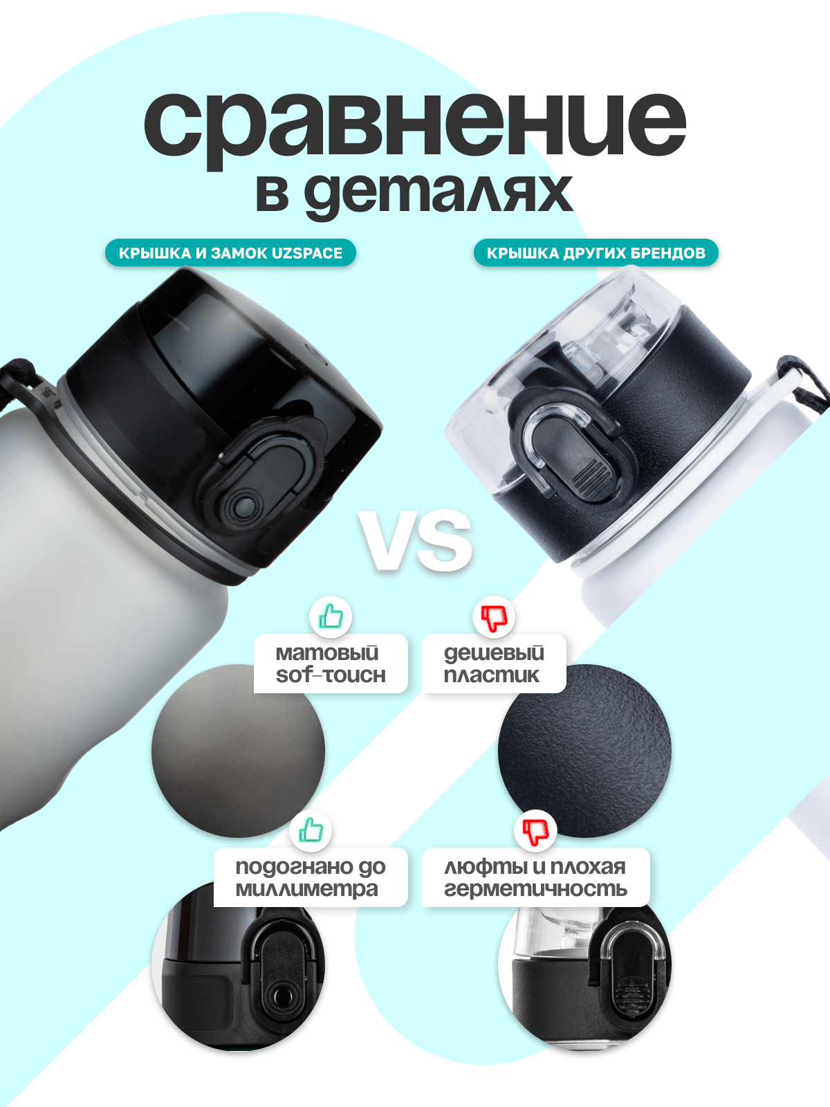 Бутылка UZSPACE 500 мл - фото 5