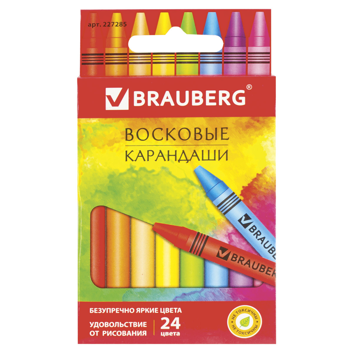 Карандаши цветные Brauberg 24 шт. - фото 6