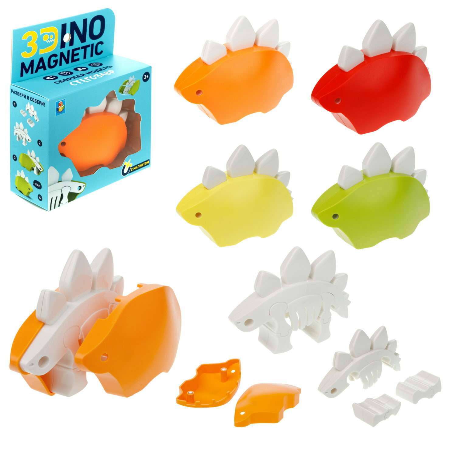 Конструктор 1TOY Животные магнитный - фото 30