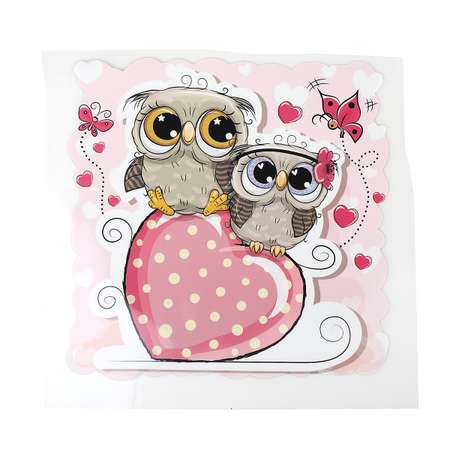 Набор для творчества TBY аппликация Совы и сердце