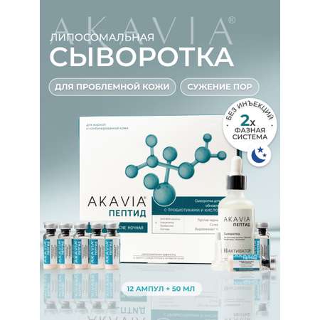 Сыворотка АКАВИЯ Anti-Аcne ночная с кислотами