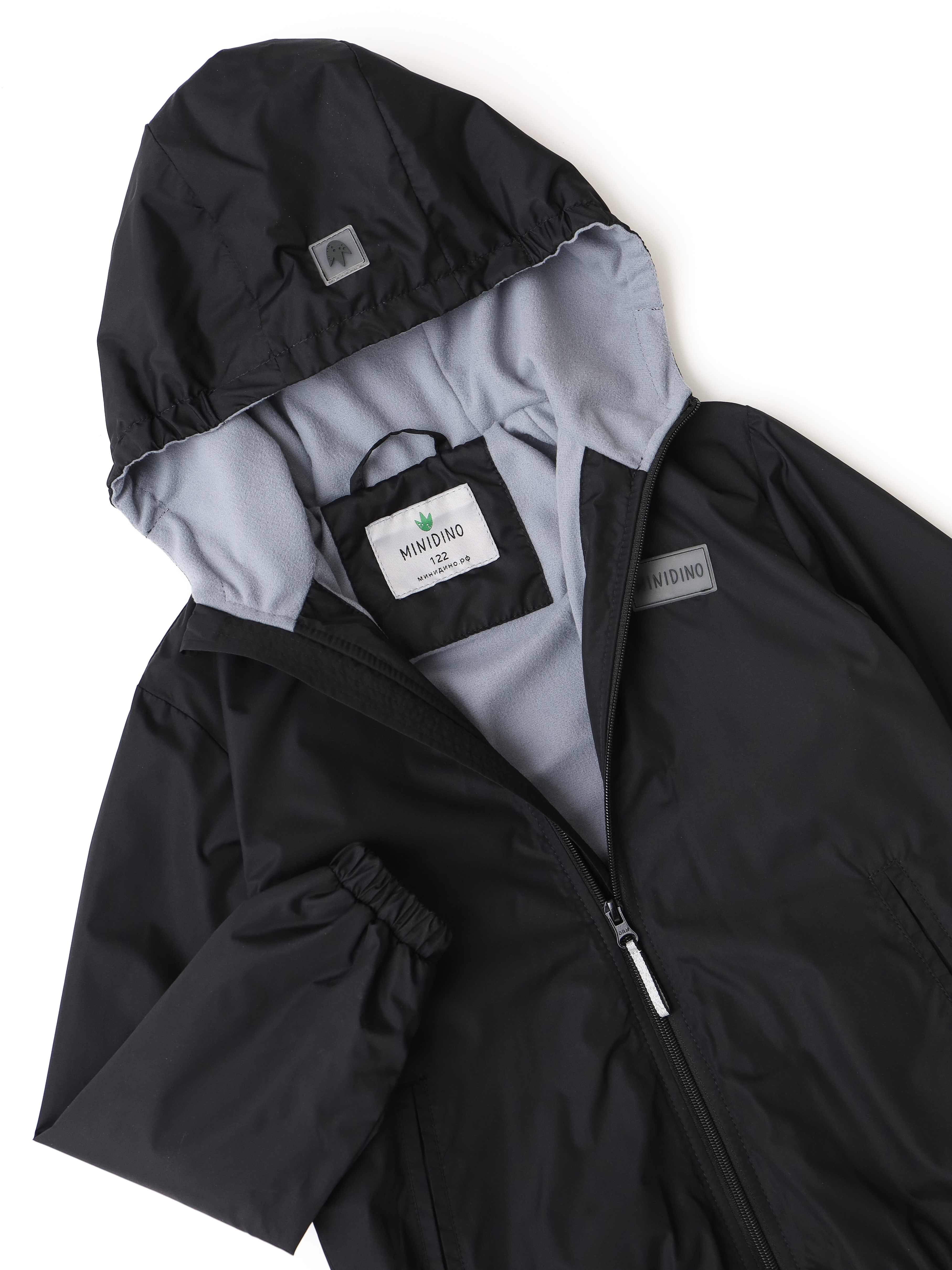 Ветровка MINIDINO B-VO-Krt-007/0Ветровка детская Simple уголек - фото 6