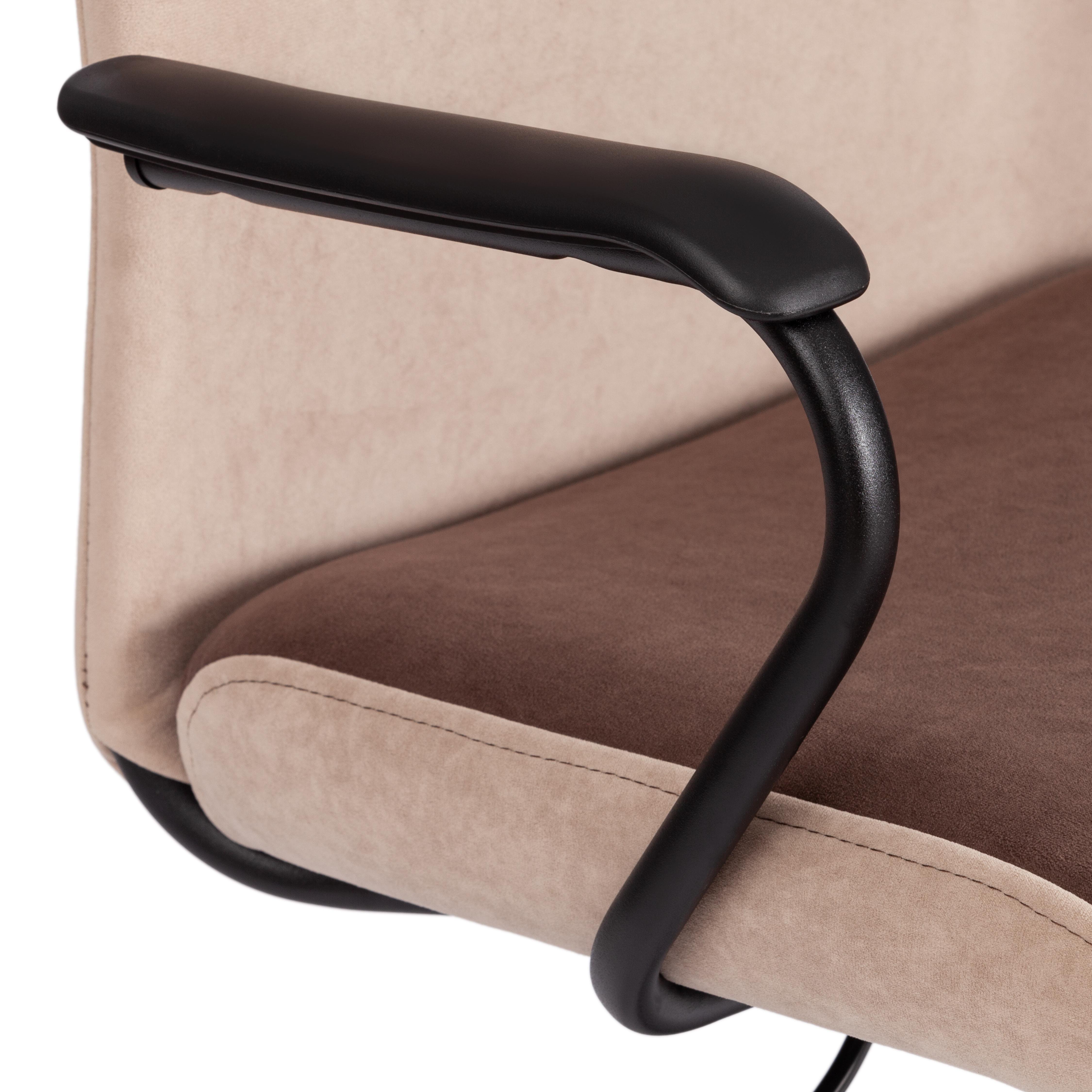 Компьютерное кресло TETCHAIR Флай флок коричневый бежевый - фото 8