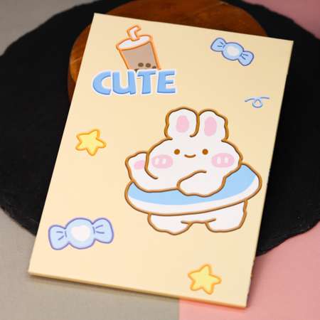 Зеркало настольное для макияжа iLikeGift Cute bunny yellow