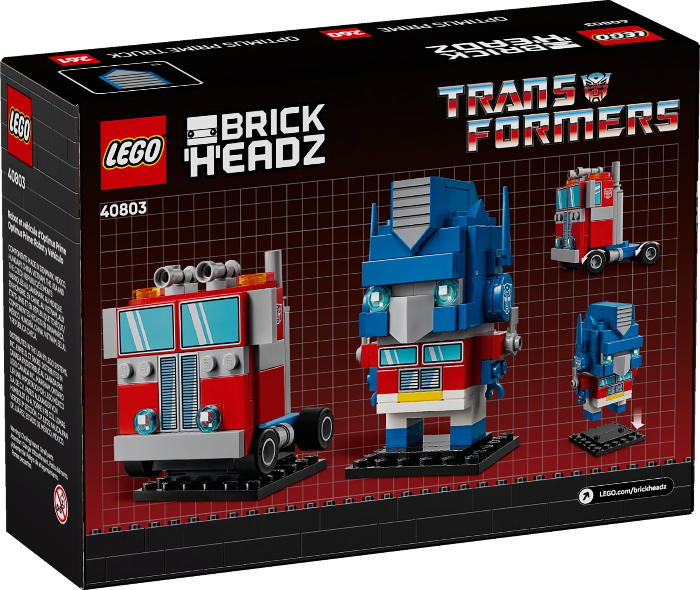 Конструктор LEGO BrickHeadz 40803 237 дет. - фото 1