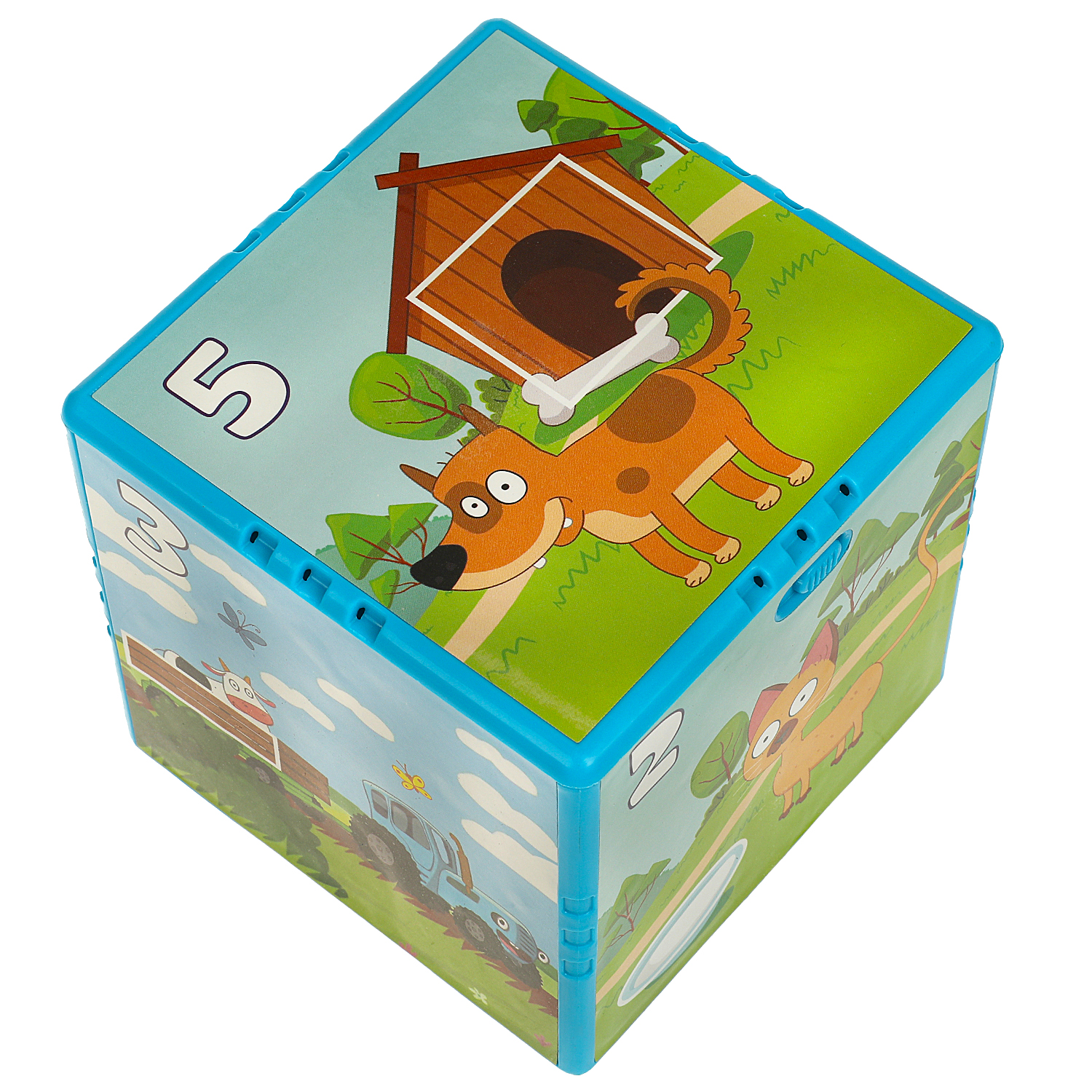 Игрушка УМка кубики Синий трактор Кубик - фото 4