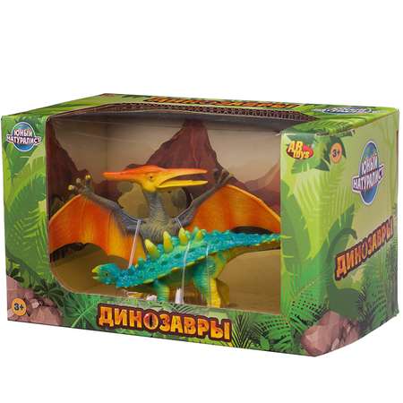 Игровой набор Abtoys Кентозавр против Птеродактиля