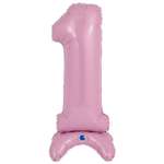 Шар GRABO Цифра 1 фольгированный Pastel-Pink 1207-4276
