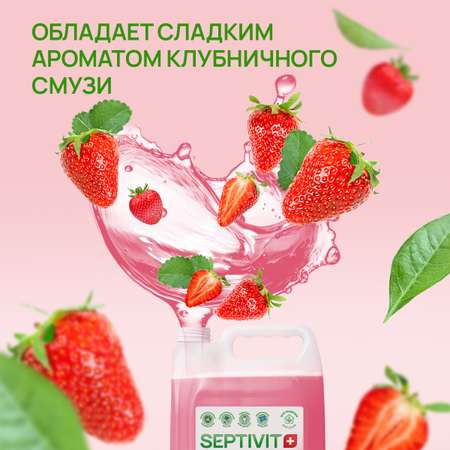 Мыло жидкое SEPTIVIT Клубничный смузи 5200 г 5000 мл
