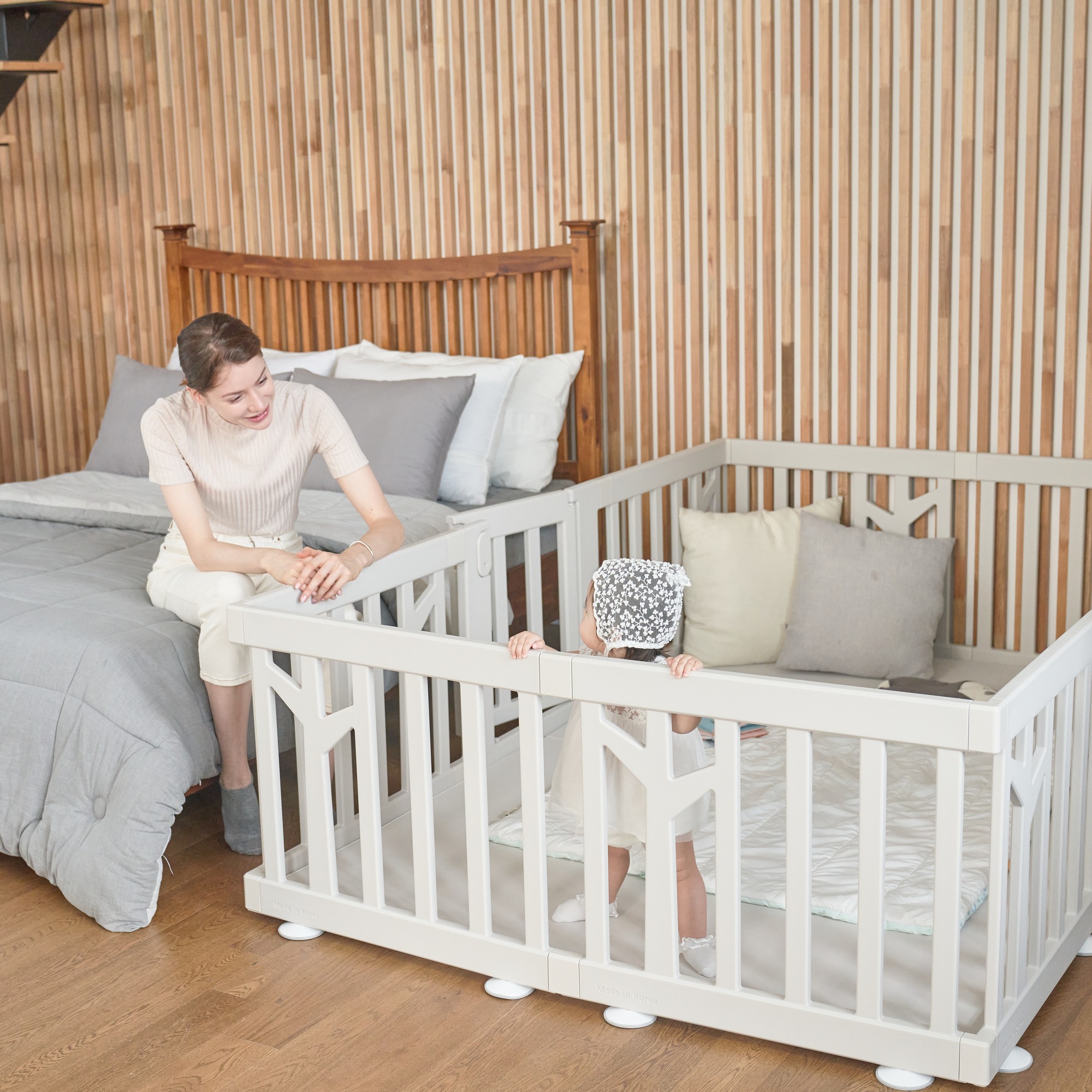 Детский манеж Ifam Birch белый IF-191-BBR-W10D - фото 11