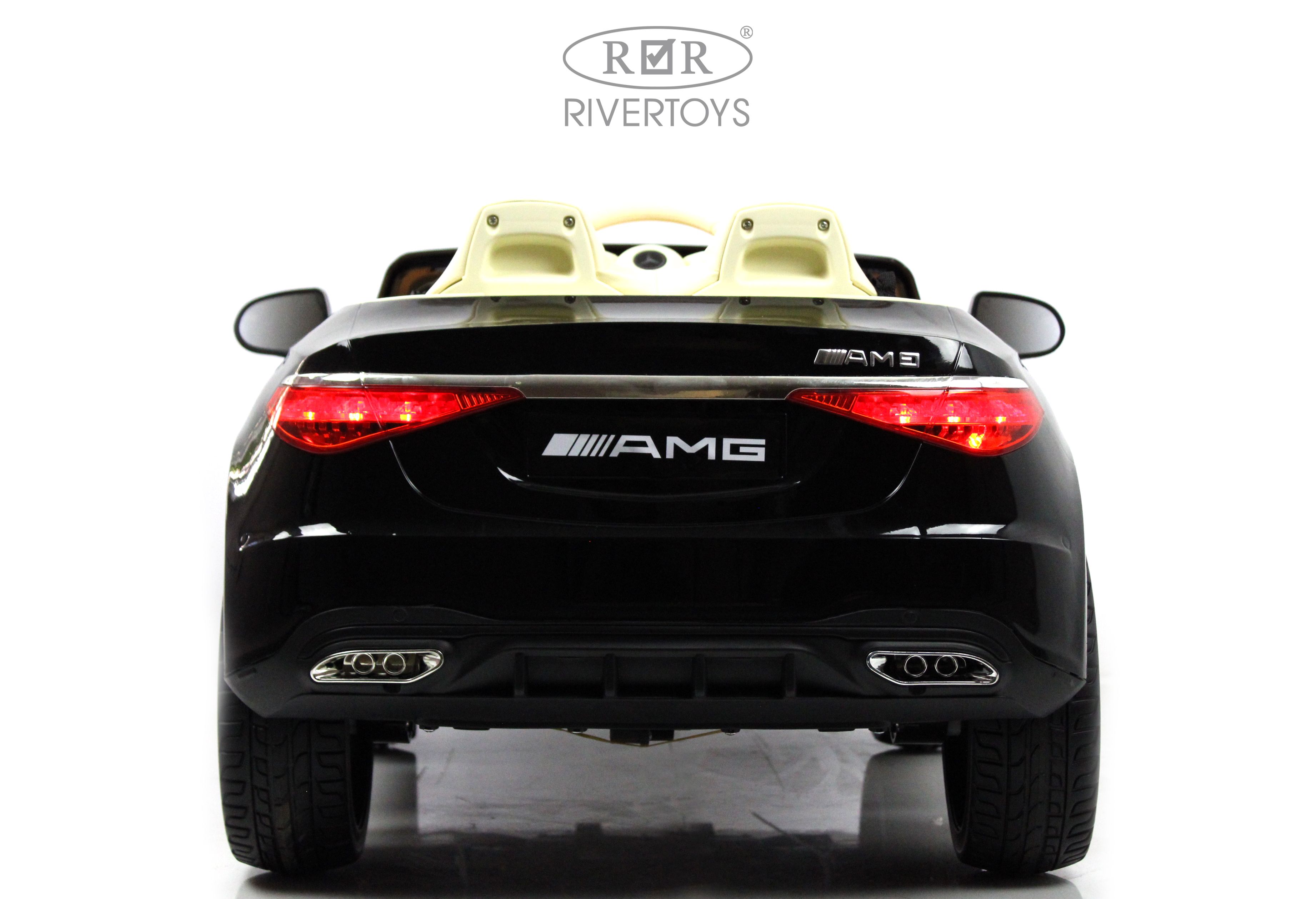 Электромобиль RIVERTOYS Mercedes М333БХ-BLACK-GLANEC С пультом ДУ - фото 5
