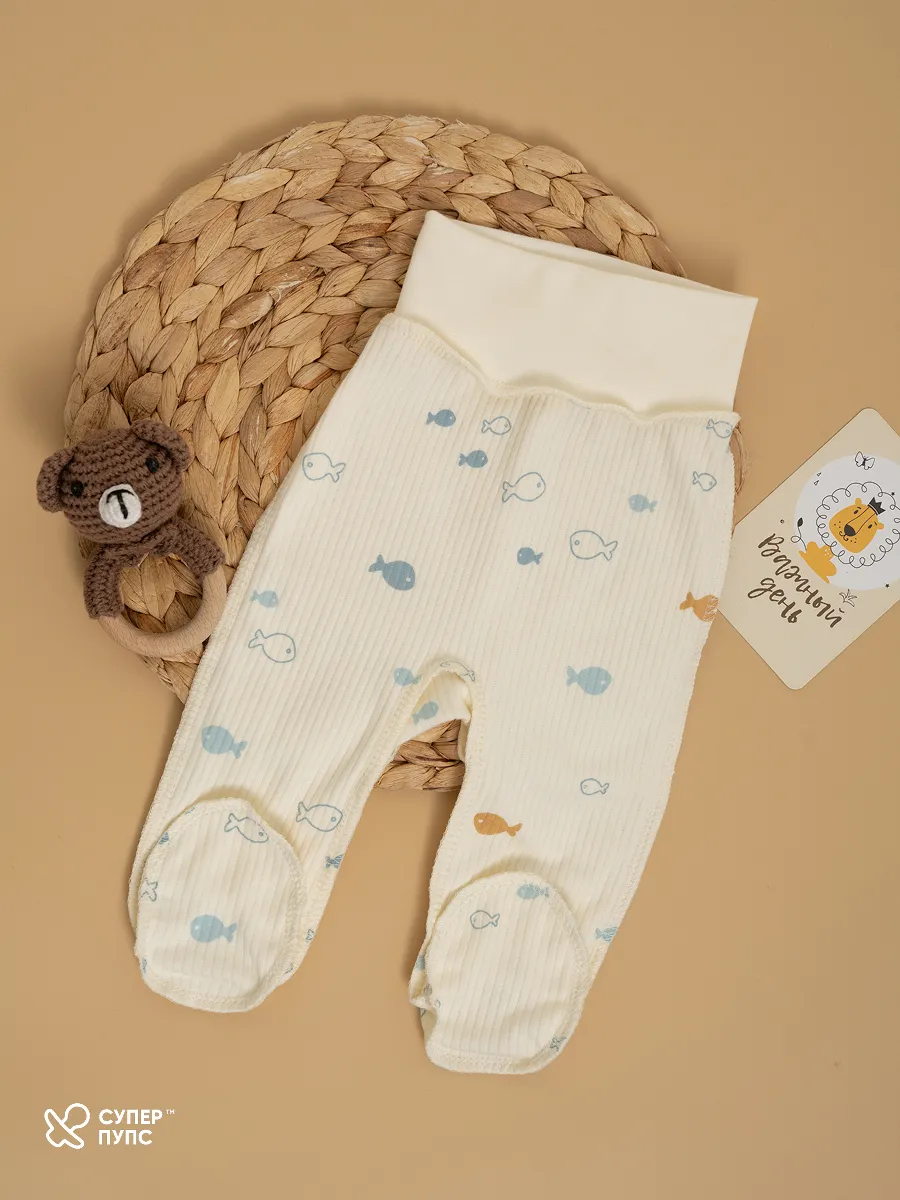 Ползунки 3 шт Супер Пупс нбр/3пр/полз/SK21/голубыерыбки - фото 9