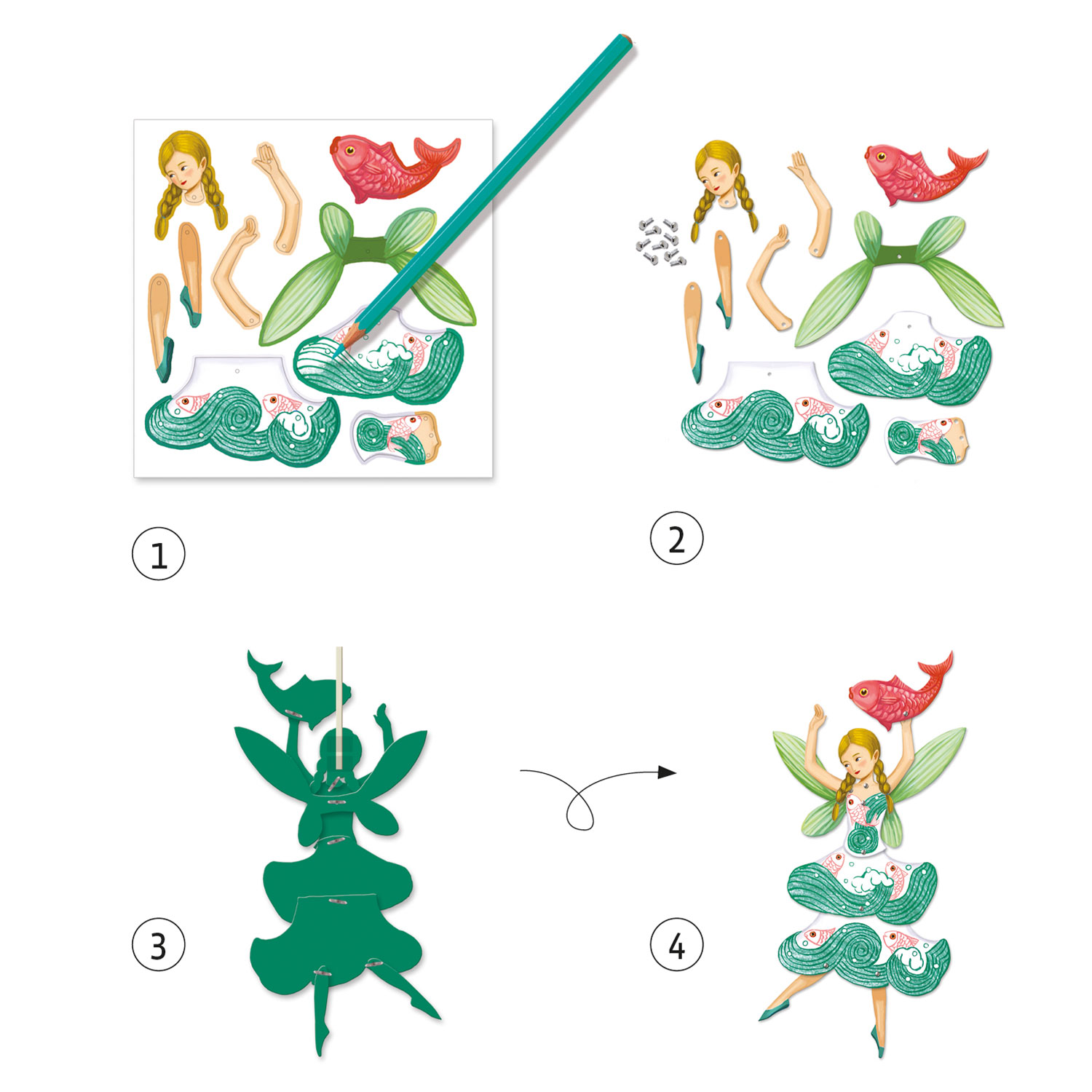 Набор для рисования Djeco Феечки - фото 5