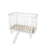 Детская кроватка WOODLINES, поперечный маятник (белый)