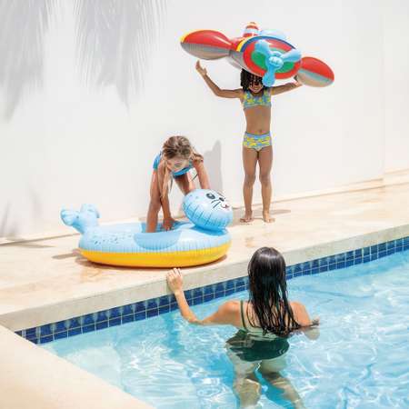 Лодка детская надувная Intex Самолет 119х114см Pool Cruisers от 3-6 лет до 27 кг