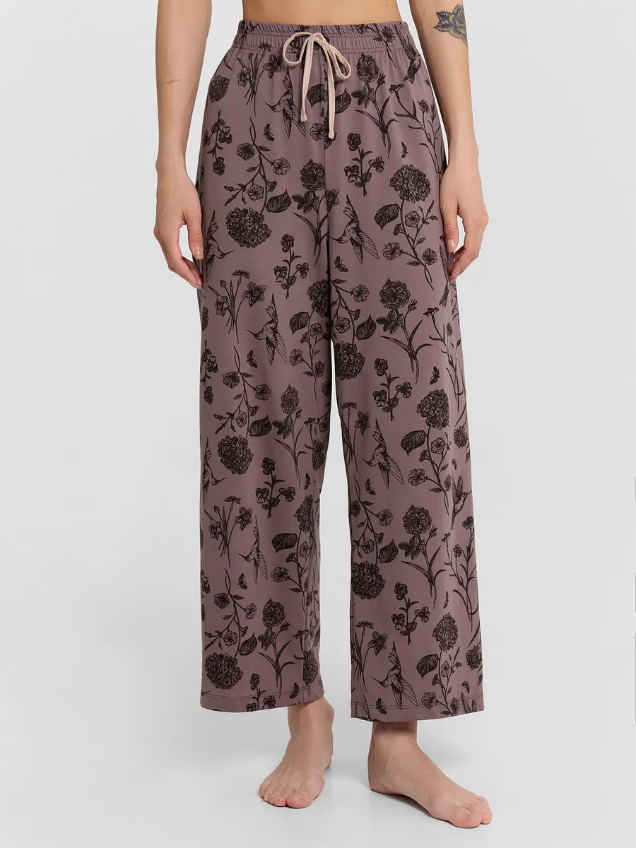 Пижама Mark Formelle (Марк Формэль) 592600/холодный бежевый +цветы на коричневом - фото 10