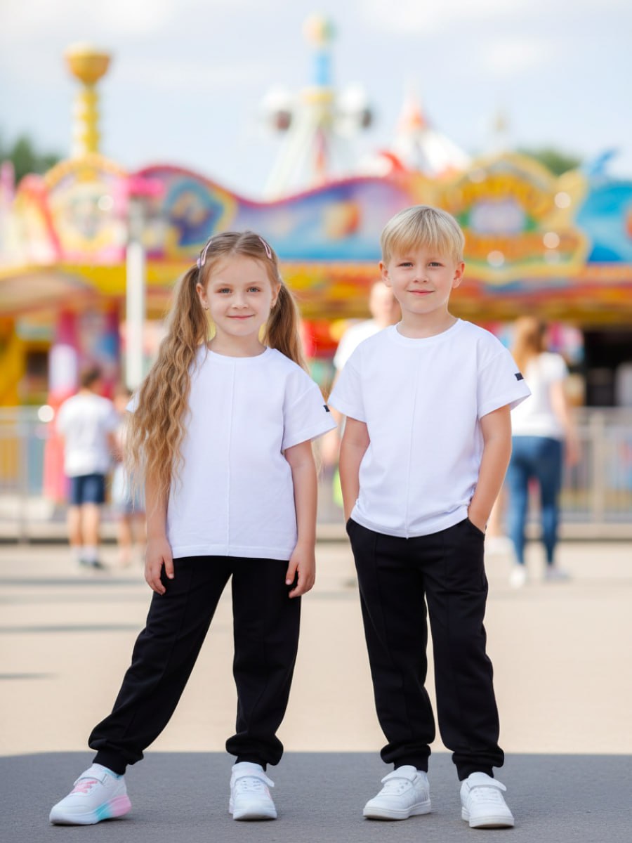 Спортивный костюм VEDDI 2080/6041фп-2024-белый/чёрный - фото 3