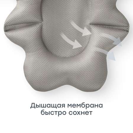 Гамак для купания Happy Baby в полоску белый