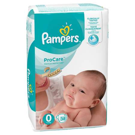 Подгузники Pampers Procare 0 (1-2,5 кг) 38 шт.
