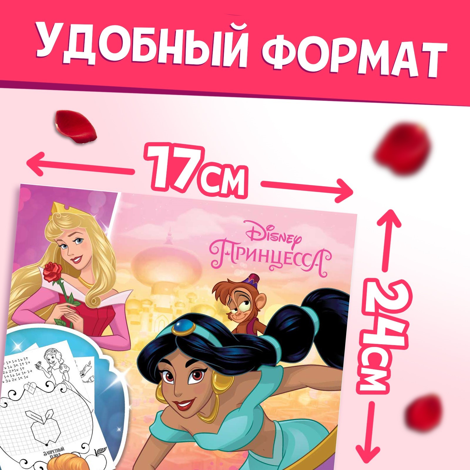 Графические диктанты Disney 24 стр 17х24 см Принцессы - фото 7
